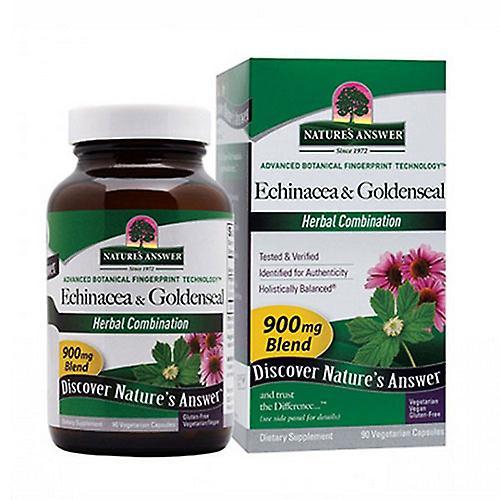 Nature's Answer Odpoveď prírody Echinacea-Goldenseal, 90 Vcaps (balenie 2) on Productcaster.