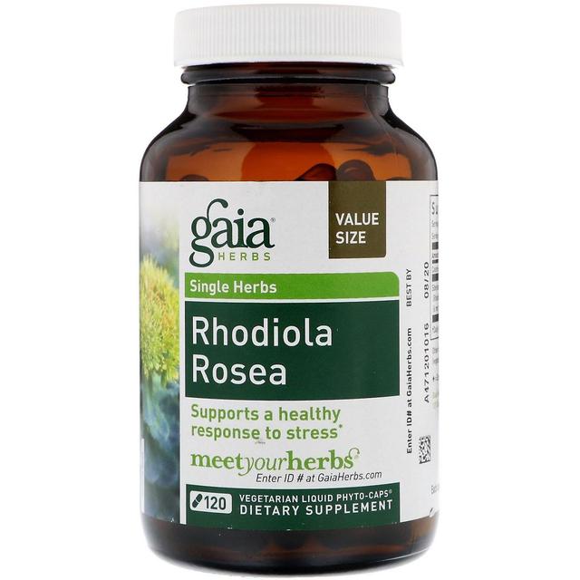 Gaia Herbs, Rhodiola Rosea, 120 Fito-Caps Líquidos Vegetarianos on Productcaster.