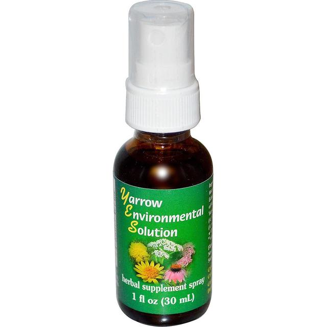 Flower Essence Services, Yarrow Environmental Solution Spray, 1 fl oz (30 ml) on Productcaster.