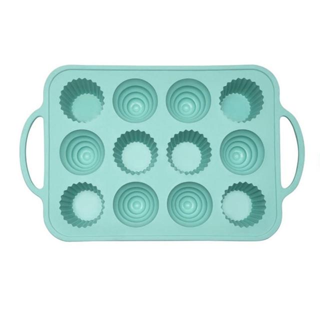 12 S Cake Silicone Stencil met herbruikbaar bakken S voor Taart Muffin H Noords Groen on Productcaster.