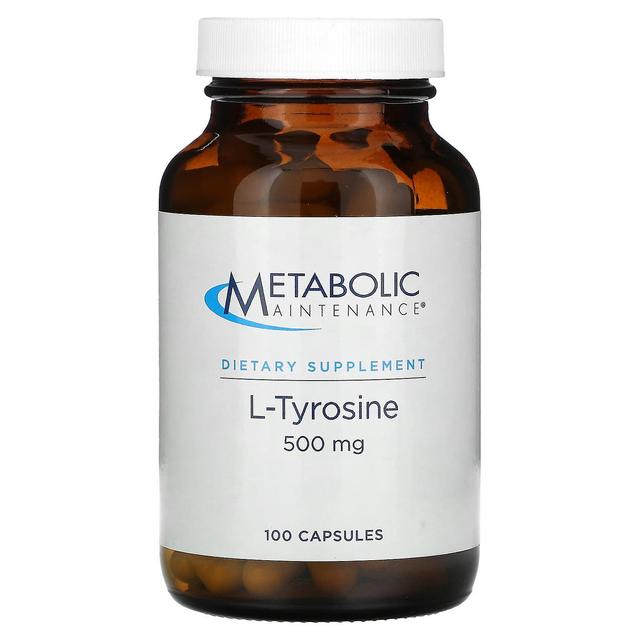 Metabolic Maintenance Metabola underhåll, L-tyrosin, 500 mg, 100 kapslar on Productcaster.