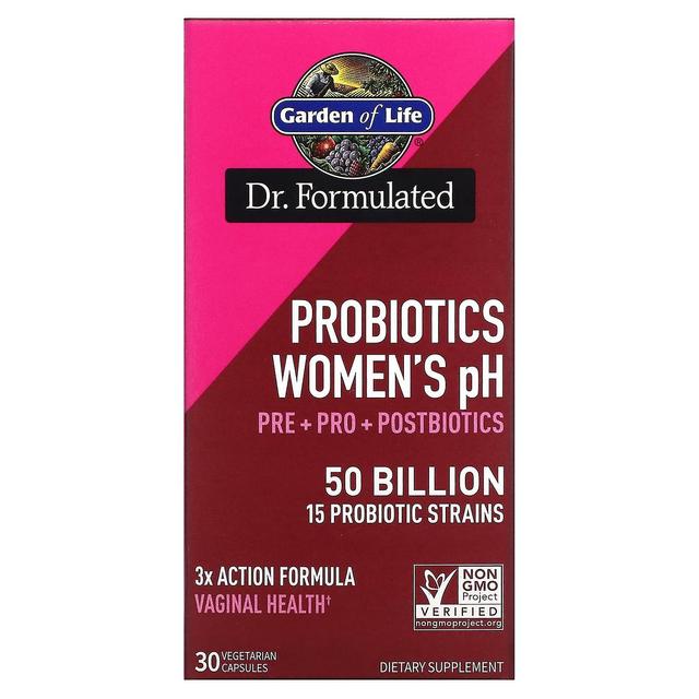 Garden of Life, Probiotics Women's pH, 50 Billion, 30 Vegetarian Capsules on Productcaster.