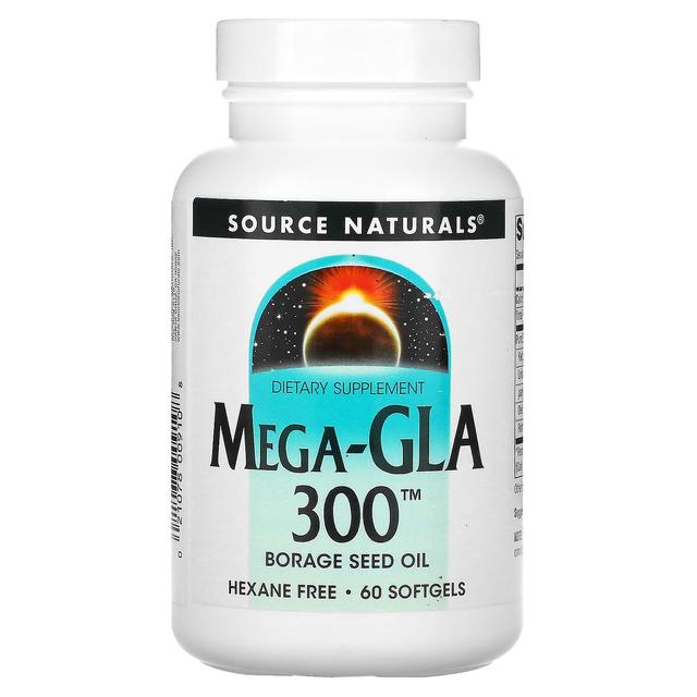 Source Naturals, Mega-GLA 300, 60 Softgels on Productcaster.