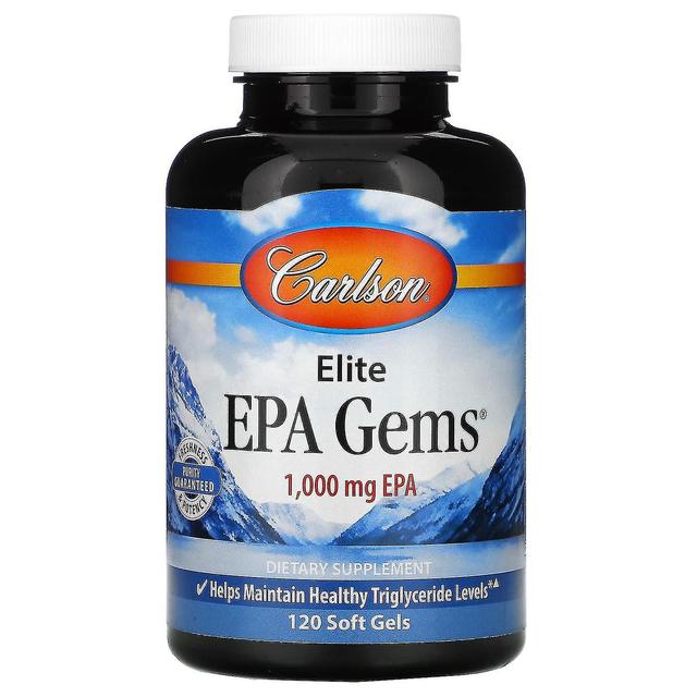 Carlson, Elite EPA Gems, 1,000 mg, 120 Soft Gels on Productcaster.