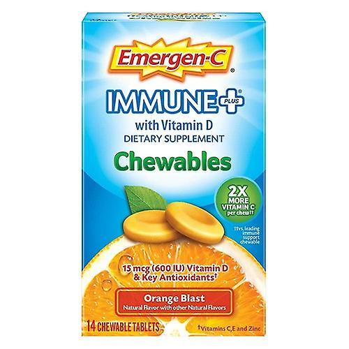 Emergen-C Emer'gen-C Immune Chewables, Orange 14 Tabs (Pack of 6) on Productcaster.