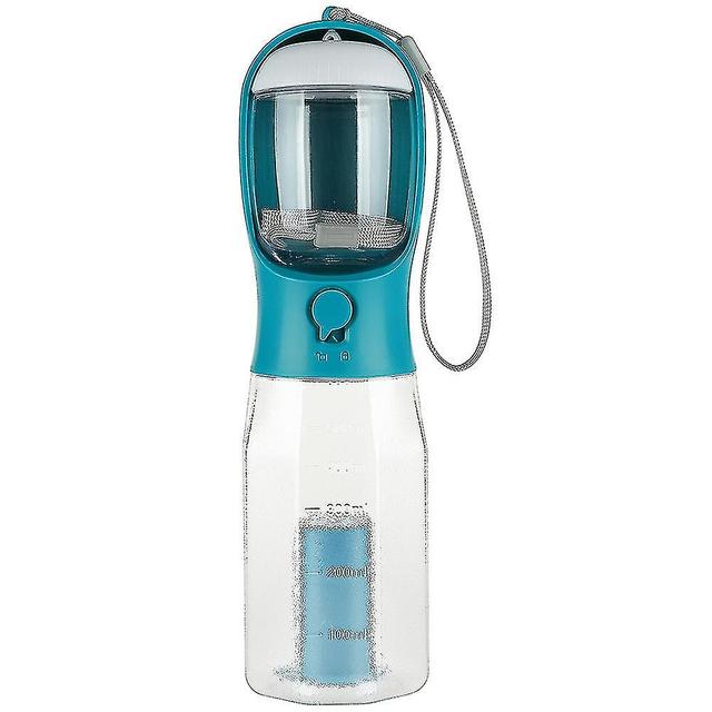 Skbcv 3 In 1 Portable Dog Water Bottle Multi-functional Pet Water Dispenser With Food Container And Waste Bag (kallaite) indigo on Productcaster.