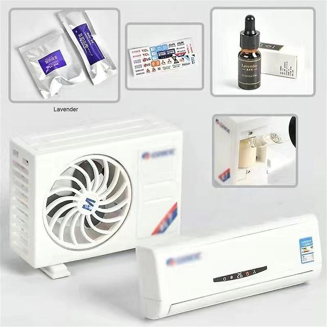 New Solar Car Perfume Air-conditioning Model Car Perfume Air-outlet Fragrance Lavender flavor White on Productcaster.