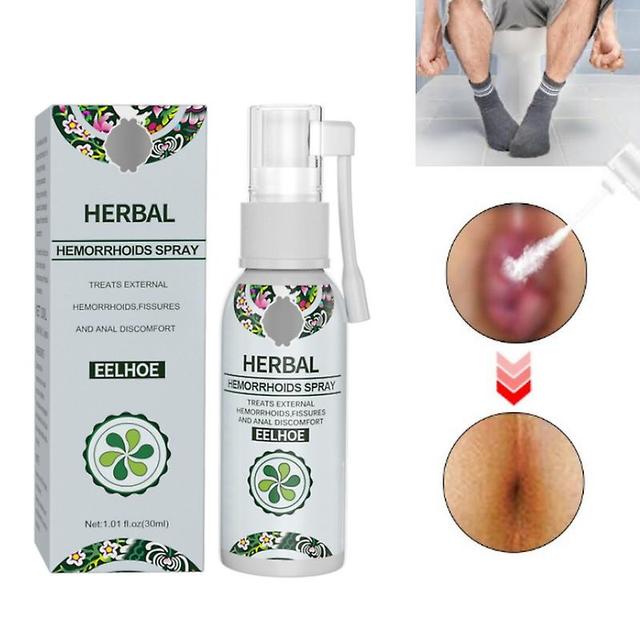 Health Skin Care Natural Herbal Hemorrhoid Internal Piles External Anal Fissure Anal Spray Essential 1pcs on Productcaster.