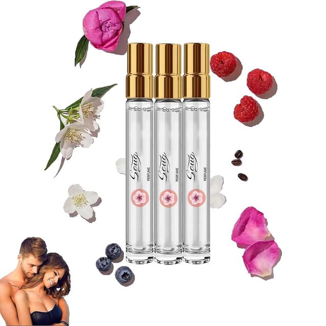 Zjrui Feromônio perfume para mulheres, Eau de Parfum Travel Spray, fragrância de longa duração, aumentar a autoconfiança e auto melhorar 10ml 3Pcs on Productcaster.