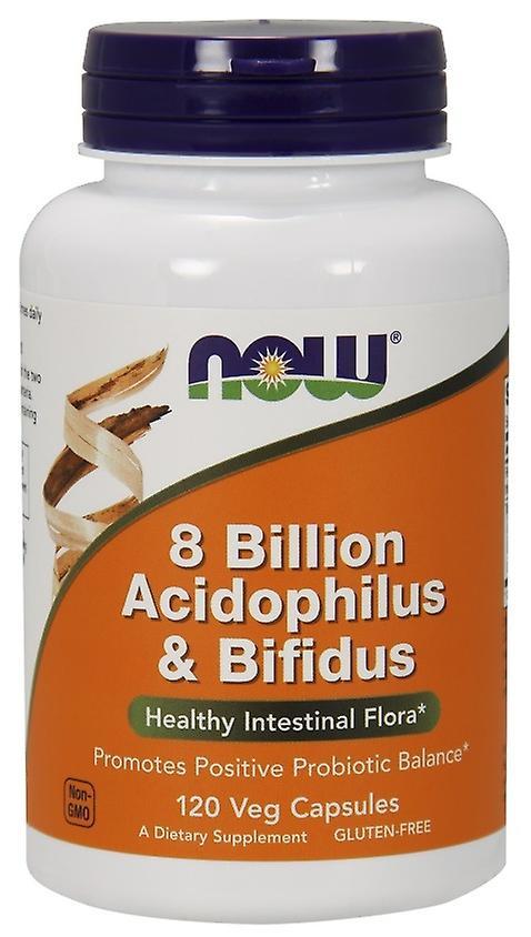 Now Foods 8 Billion Acidophilus & Bifidus 120 Capsules on Productcaster.