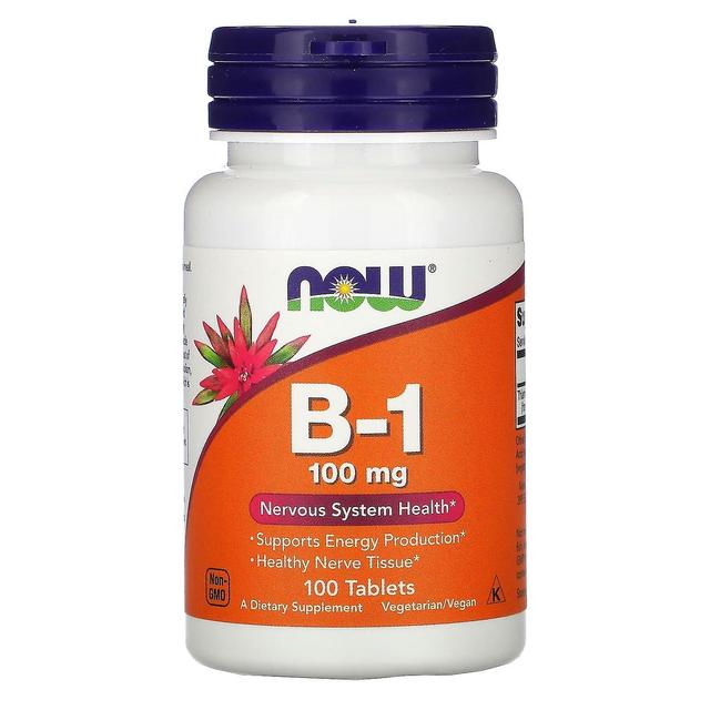 NOW Foods, B-1, 100 mg, 100 Tablets on Productcaster.