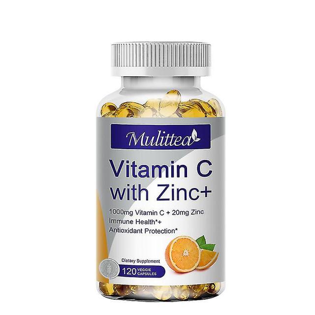 Guoguo Organische vitamine C 1000mg en zink 20mg capsules supplementen antioxidant immuunpigmentatie anti-rimpel whitening huid VC en zink 30pcs on Productcaster.