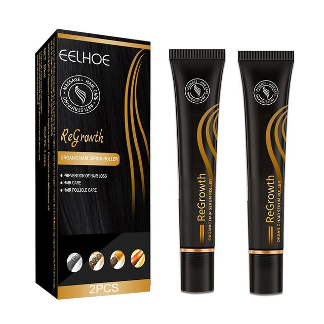 Eelhoe 20ml Regrowth Organic Hair Roller Extract Scalp Massage Liquid Nourish Hair Improve Hair Loss (e Type 2pcs Box Package) on Productcaster.