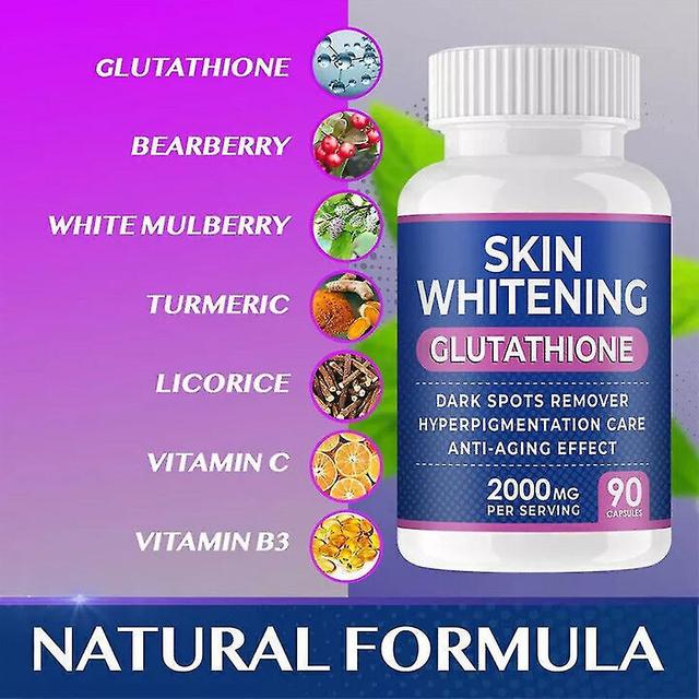 2023 New Skin Whitening Glutathione 2000mg, 90 capsules per serving 2pcs on Productcaster.