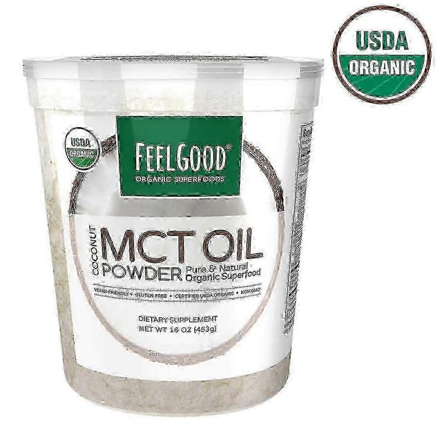 Feel Good Organic Cíťte sa dobre usda organický mct olejový prášok, 16 oz on Productcaster.