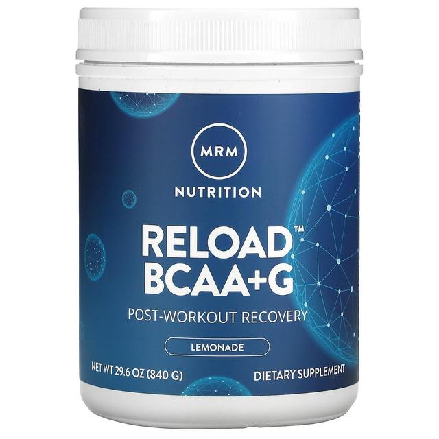 MRM Nutrition MRM Ernæring, Reload BCAA + G, Post-Workout Recovery, Limonade, 29.6 oz (840 g) on Productcaster.