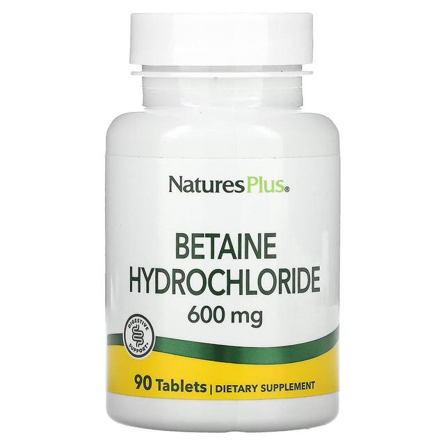 Nature's Plus NaturesPlus, Betaine Hydrochloride, 600 mg, 90 Tablets on Productcaster.