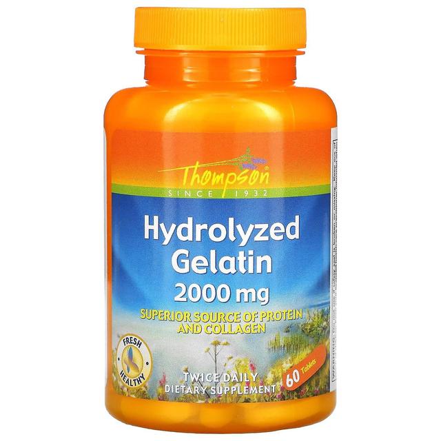 Thompson, Hydrolyzed Gelatin, 1,000 mg, 60 Tablets on Productcaster.