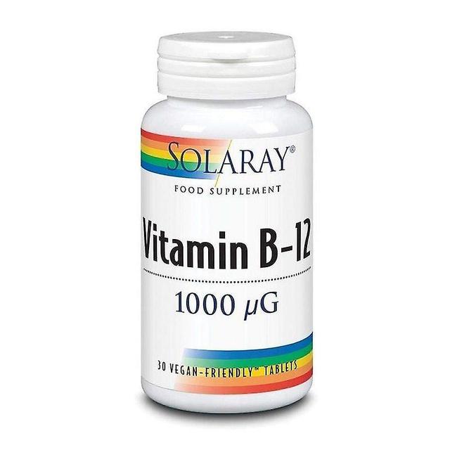 Solaray Vitamin B12 S/R 1000mcg Tablets 30 (1010) on Productcaster.