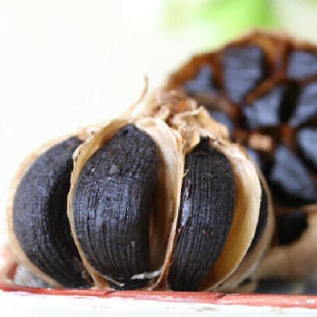 500g/12 Pcs Organic Fermented Black Garlic 120 Days Regulate Blood Sugar Balance on Productcaster.