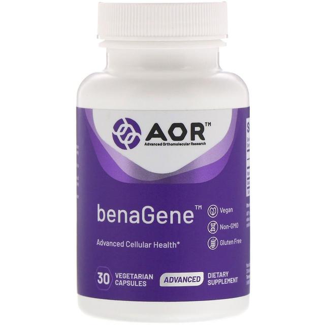 Advanced Orthomolecular Resear Pesquisa Ortomolecular Avançada AOR, BenaGene, 30 Cápsulas Vegetarianas on Productcaster.