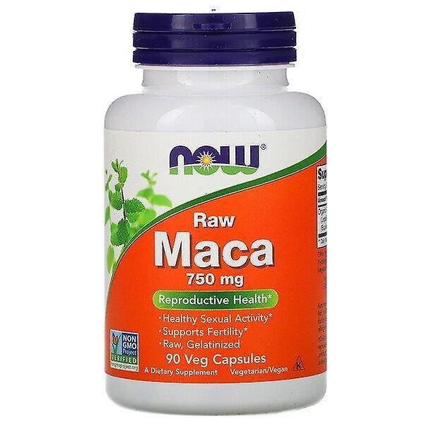 NOW Foods Agora Alimentos, Maca, Cru, 750 mg, 90 Veg Cápsulas on Productcaster.