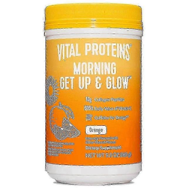 Vital proteins morning get up & glow powder supplement, orange, 9.3 oz on Productcaster.