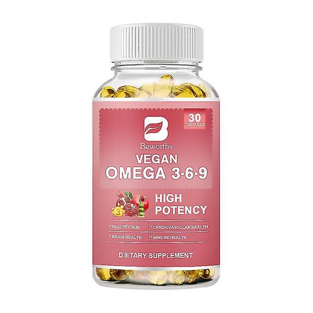 Guoguo Vegan Omega 3-6-9 Capsule Olive & Flax & Borage Oilsskin,immune,cardiovascular,heart Health Support For Men And Women 30 pcs on Productcaster.