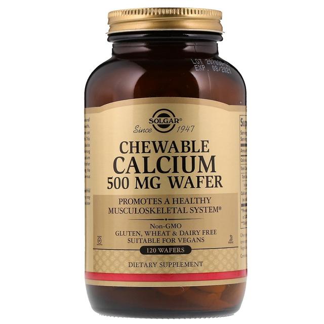 Solgar, Chewable Calcium, 500 mg, 120 Wafers on Productcaster.