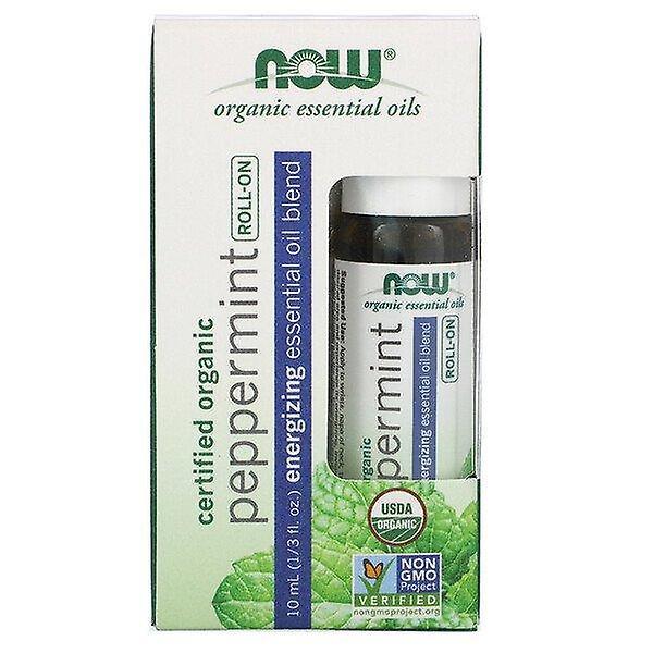 Now Foods, Roll-On de menta orgánica certificada, 1/3 fl oz (10 ml) on Productcaster.