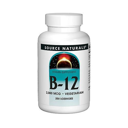 Source Naturals Bron Naturals Vitamine B-12,2,000 mcg,200 Tabs (Verpakking van 1) on Productcaster.