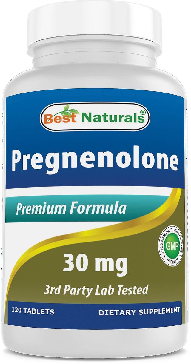 Brand Best Naturals Pregnenolone 30 Mg, 120 Tablets, Dietary Supplement, Health Boost, Natural Ingredient, Hormonal Balance, Wellness Support on Productcaster.