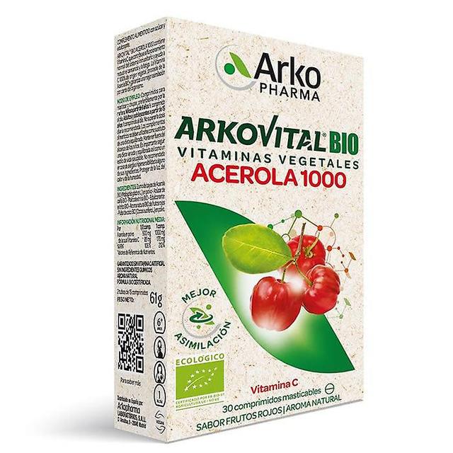 Arkopharma arkovital acerola 1000 vitamin c 30 tablets on Productcaster.