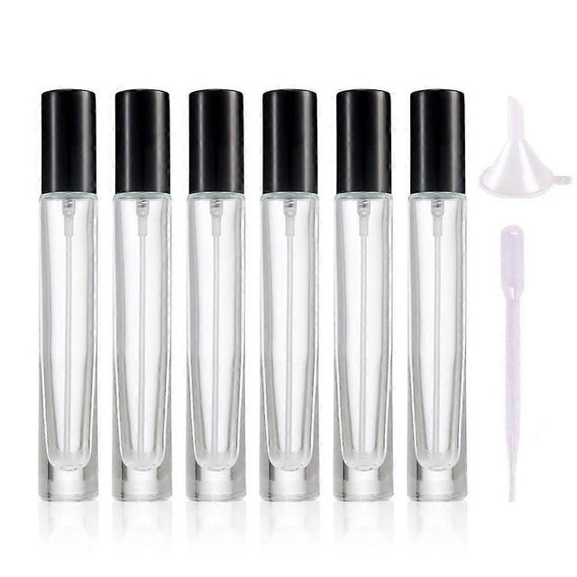 6pcs 10ml 1/3oz Spray Bottle Glass Refill Perfume Hydrating Fragrance Fine Mist Atomizer Cosmetic Container on Productcaster.