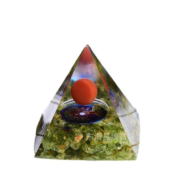 DeliaWinterfel Healing Crystal Energy Generator Blanacing Orgonite Pyramide 2-5cm / on Productcaster.