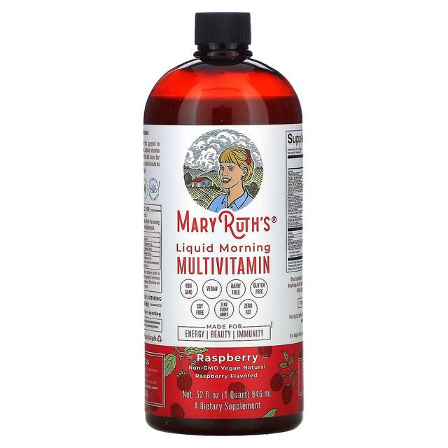 MaryRuth Organics, Liquid Morning Multivitamin, Raspberry, 32 fl oz (946 ml) on Productcaster.