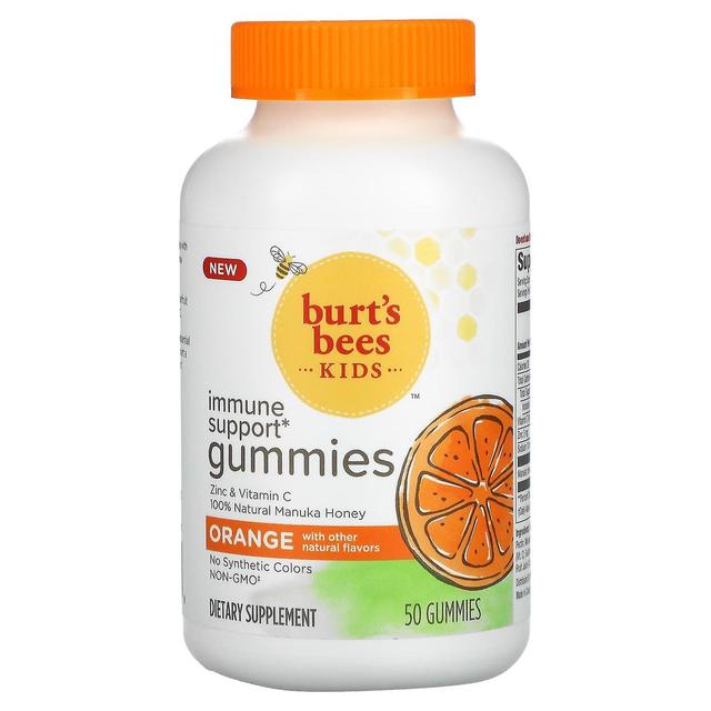 Burt's Bees, Kids, Immune Support Gummies, Orange, 50 Gummies on Productcaster.