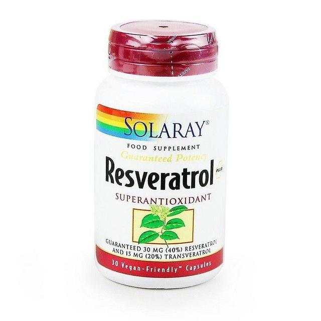 Solaray Resveratrol 75mg Capsules 30 (1985) on Productcaster.