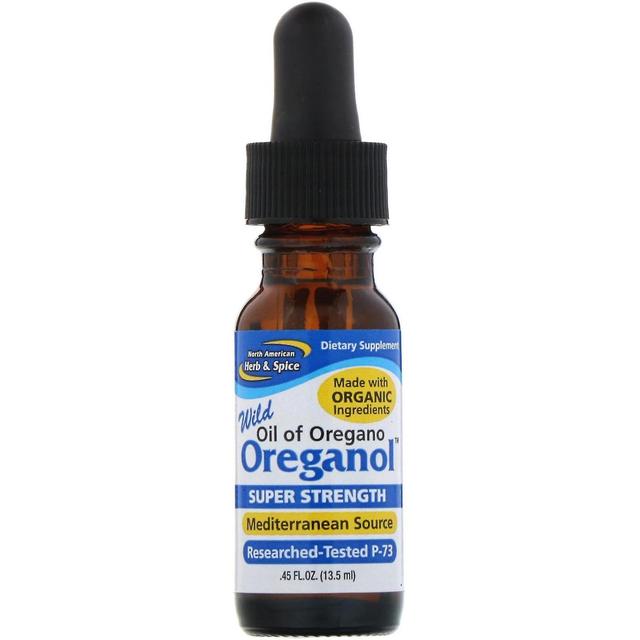 North American Herb & Spice, Oreganol, Super Força, .45 fl oz (13,5 ml) on Productcaster.