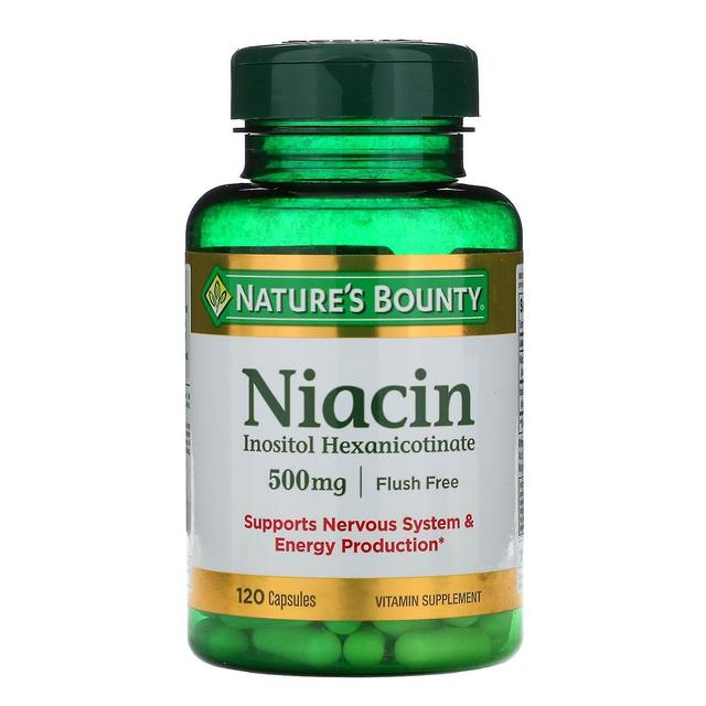 Natures Bounty Nature's Bounty, Flush Free Niacin, 500 mg, 120 kapslar on Productcaster.