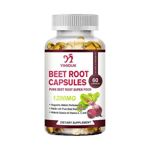 Sofirn Organic Beet Root Extract capsule Improve Energy and Stamina Liver Detoxification Supplement 1 Bottles 120 pcs on Productcaster.