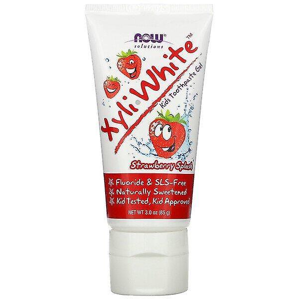 Now Foods, Solutions, XyliWhite, Kids Toothpaste Gel, Strawberry Splash, 3 oz (85 g) on Productcaster.