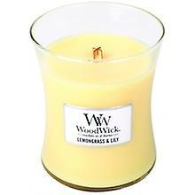 WoodWick - Lemongrass & Lily Vase (lemon grass and lily) - Scented candle 85.0g on Productcaster.