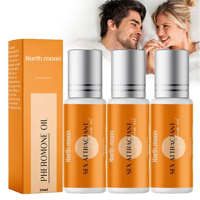 Ylhzg 3st Natural Roll-on Pheromone Infused Essential Oil Parfym Köln - Unisex lockar män och kvinnor långvarig feromonparfym 3Pcs on Productcaster.