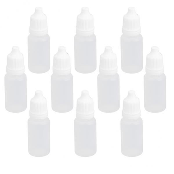 7x10x Empty Squeezable Dropper Bottle Screw Cap For Eye Drops Lab Liquid 10ml on Productcaster.