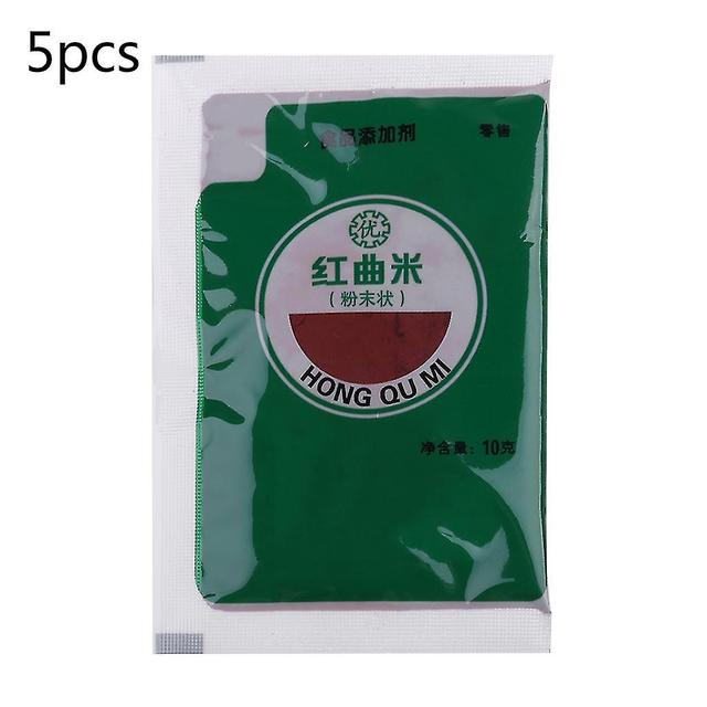 5 Bag Monascus Purpureus Extract - Natural Red Yeast Rice Powder For Cake Coloring on Productcaster.