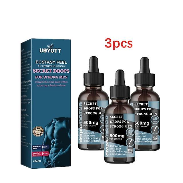 Scvvd 1/2/3/4/5PCS hemmelige dråber til stærke mænd Forøg seksuel følsomhed Mænd udholdenhed Boost For voksne 3 STK 30ml on Productcaster.