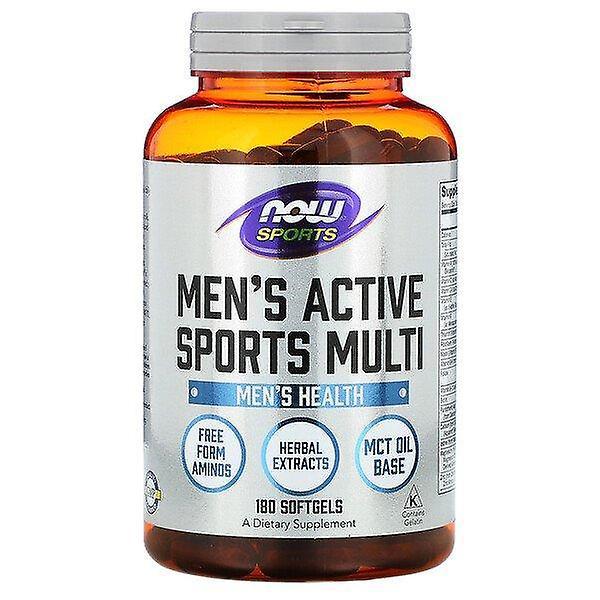 Now Foods, Sports, Men's Active Sports Multi, 180 Softgels on Productcaster.