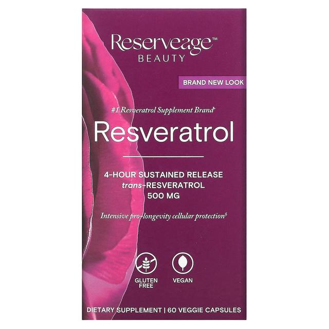 ReserveAge Nutrition Reserveage Näring, Resveratrol, 500 mg, 60 Veggie kapslar on Productcaster.