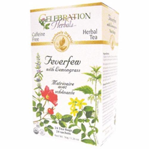 Celebration Herbals Organic Feverfew Lemongrass Tea, 24 vrecúšok (balenie po 1) on Productcaster.